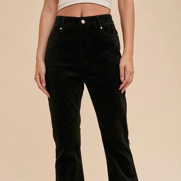 Flared Corduroy Pants - Picture 1 of 7